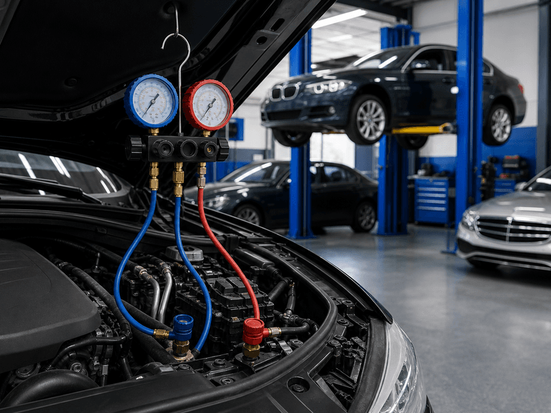 auto A/C repair on an import in Valdosta