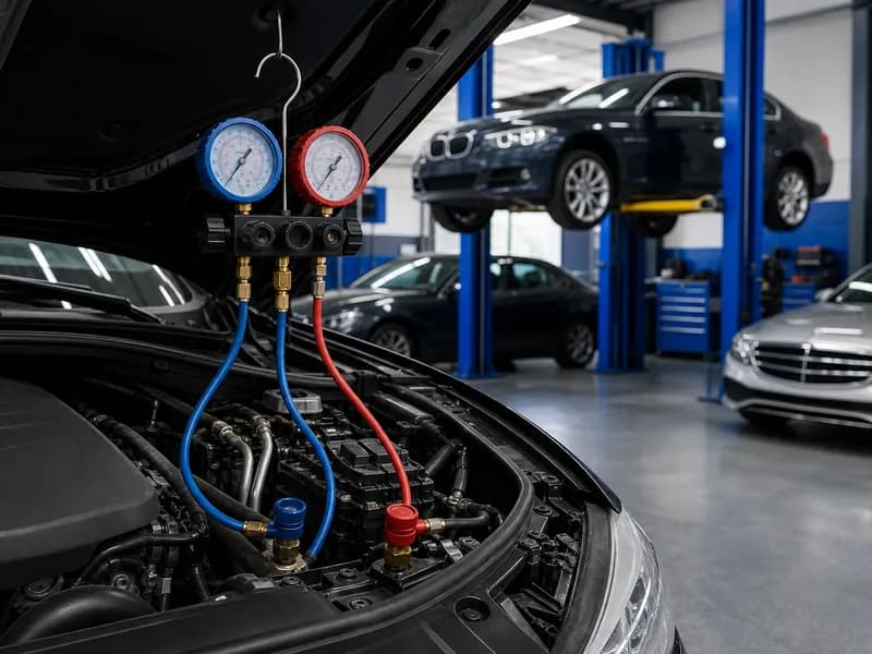 auto A/C repair on an import in Valdosta